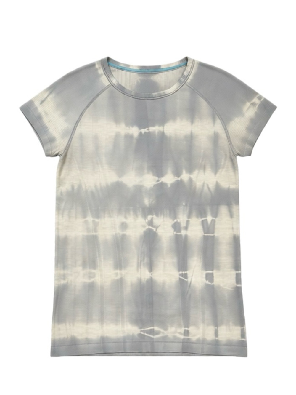 ivivva by lululemon Girls 12 Grey Blue Tie Dye Short Sleeve Athletic Top